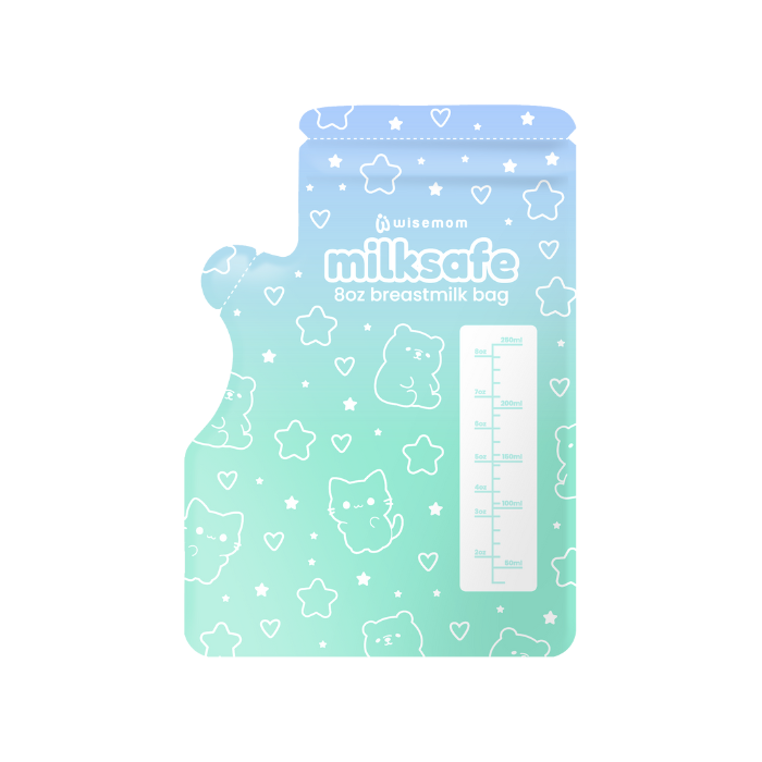 Wisemom Milksafe Breastmilk Bag with Spout 8 oz - 30s