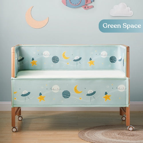 Kub Baby Crib Bumper Pads (38x24) - Green Space