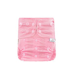 Aimerie Econo Cloth Diaper with Newborn Charcoal Insert- Pink Bubble Tea