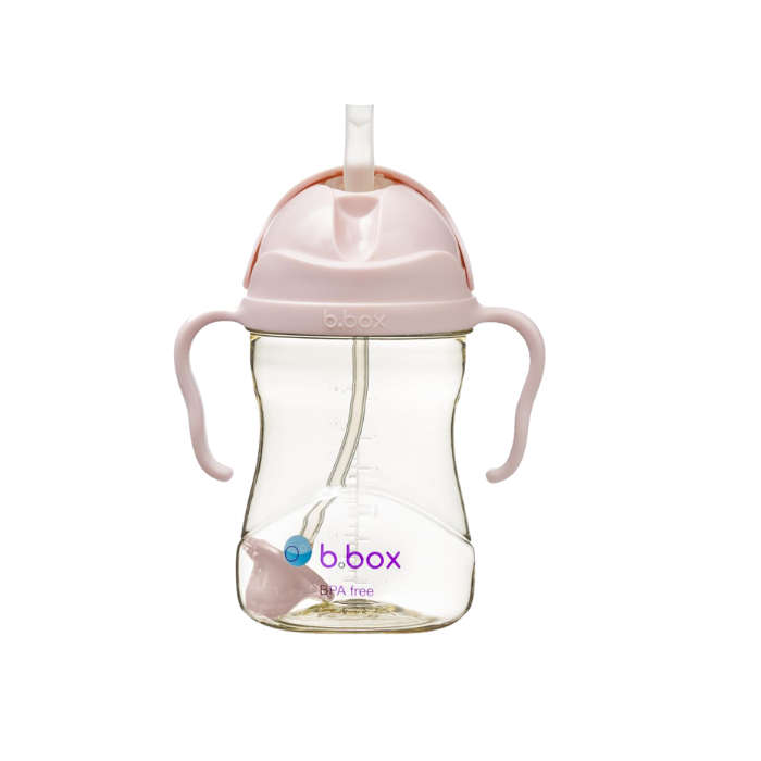 B.Box PPSU Sippy Straw Cup with Handle - Blush