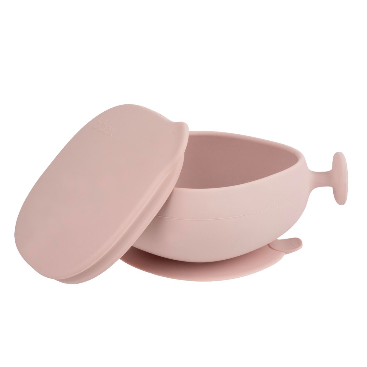 B.box Silicone Bowl With Lid - Blush