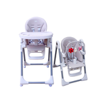 Bollie Miluk Multi-stage High Chair (Recliner, Baby Chair, High Chair) **with FREE toy arch - Pearl Grey Garden
