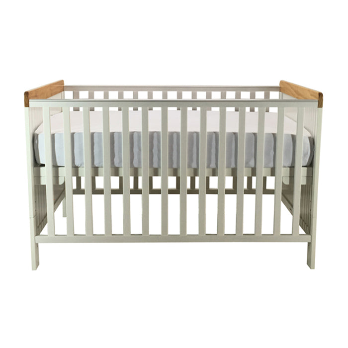 Cuddlebug Fontana 2-in-1 Convertible Crib White/Honey – Babymama