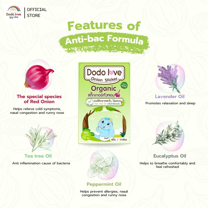 Dodolove Onion Sticker - Anti Bac
