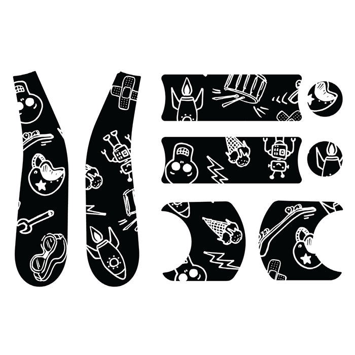 Doona Liki Sticker Set - Black and White Cool Sketch
