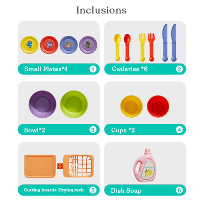 Kub Kids Toy Electric Dishwasher