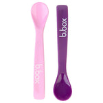 B.Box Flexible Silicone Spoon Pack - Pink/Purple