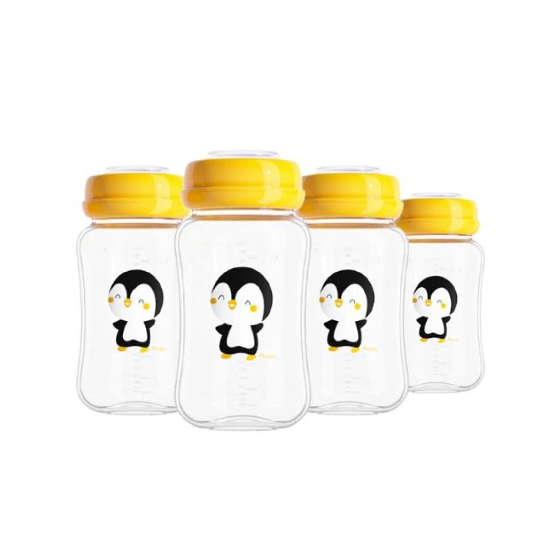 Huppy Buppy Wide Neck Breastmilk Storage Bottle 8oz (4pcs