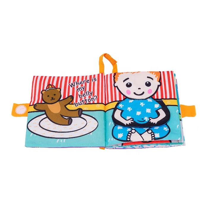 Jollybaby Where Is My Belly Button Cloth Book