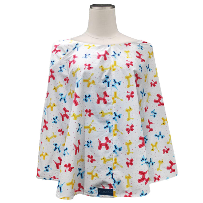 Lilymoms Breastfeeding Wrap - White Balloon Shapes