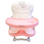 Owl Foldable Booster Seat (with free cushion and carrying bag) - Pink