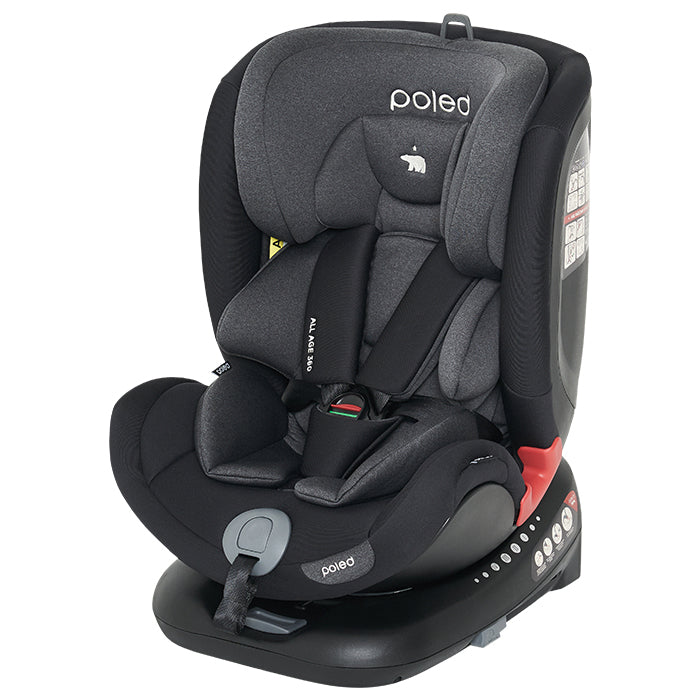 Poled All-Age 360 Car Seat Phantom Black – Babymama – #1
