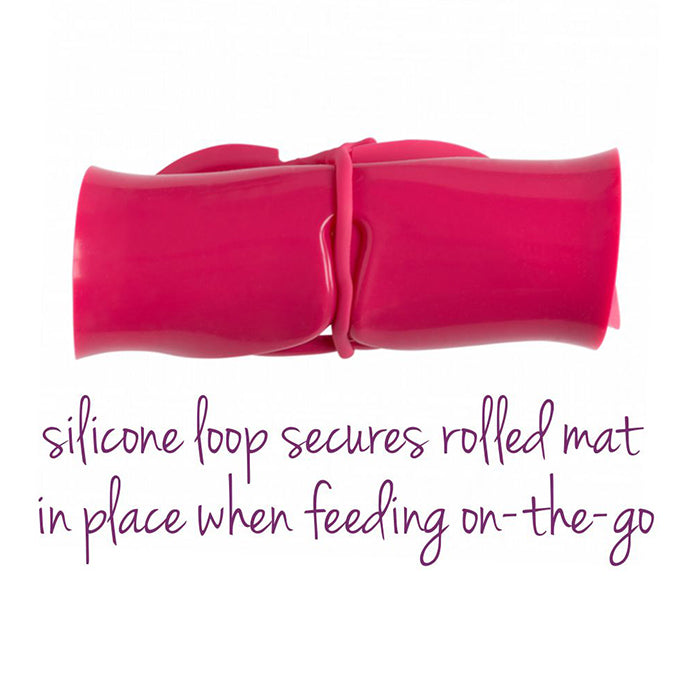 B.Box Roll + Go Mealtime Mat - Strawberry Shake