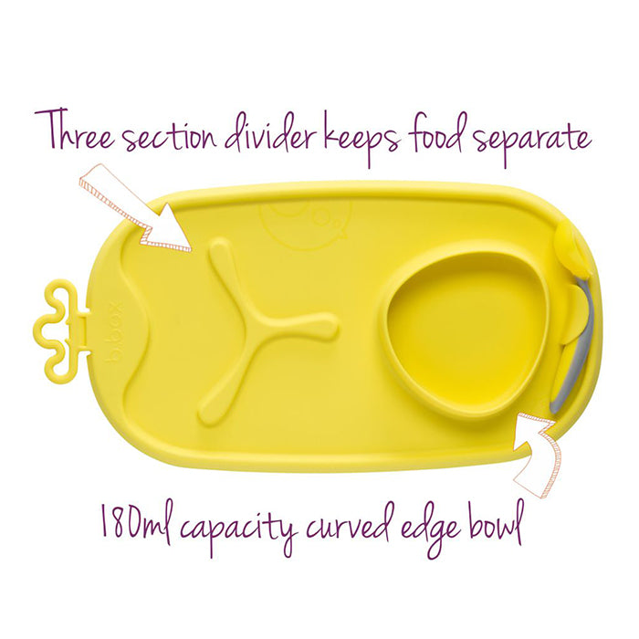 B.Box Roll + Go Mealtime Mat - Lemon Sherbert
