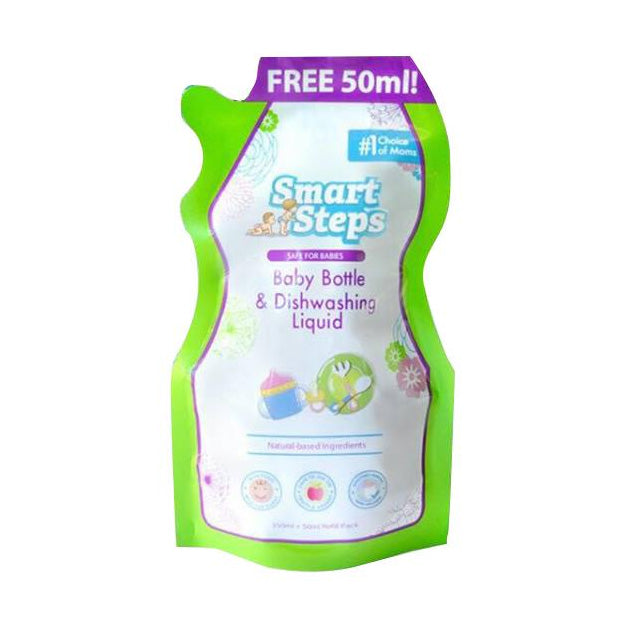 Smart Steps Baby Bottle and Dishwashing Liquid 350ml + 50ml Refill Pack