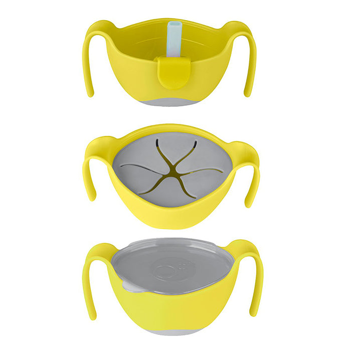 B.box Bowl and Straw - Lemon Sherbet