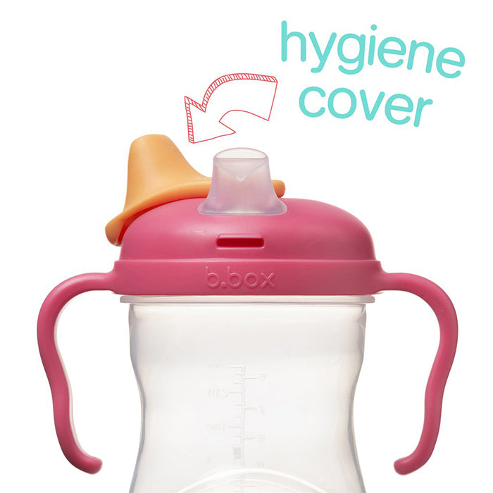 B.box Spout Cup (for 4m+) 240ml/8oz - Raspberry