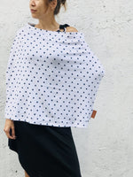 Ministry of Milk Luxury Nursing Cover - White Blue Stars