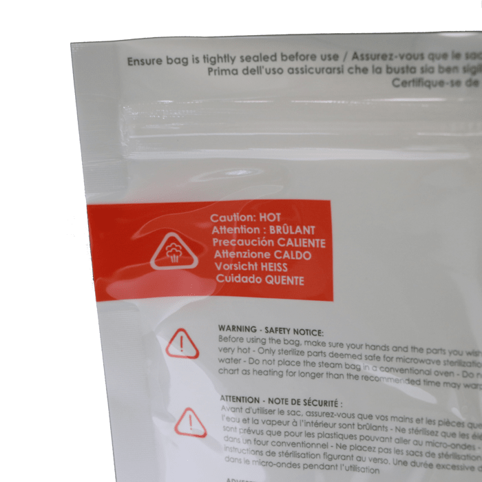 BBLUV Steam Microwave Quick-Steam Sterilizer Bags