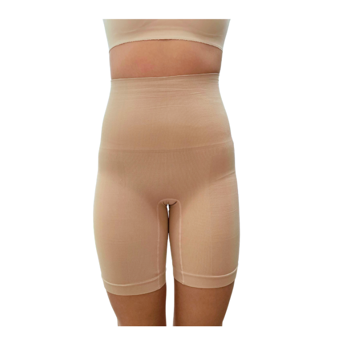 Carry-on Baby Postpartum Tummy Control Biker Shorts Beige