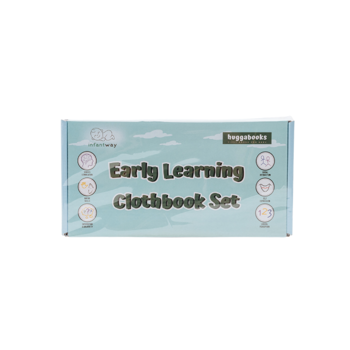 Infantway Huggabooks Early Learning Cloth Book Set