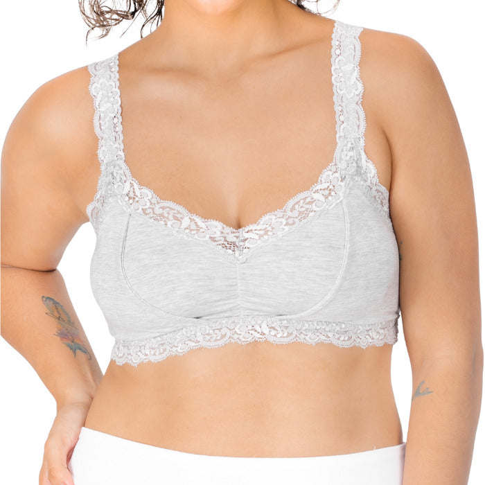 Lily Of The Valley Pumping Bralette Heather Grey
