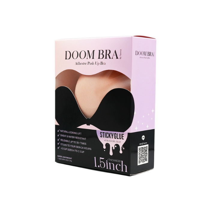 Tamme Doom Adhesive Push Up Bra in Nude 1.5inches thick - Cup B