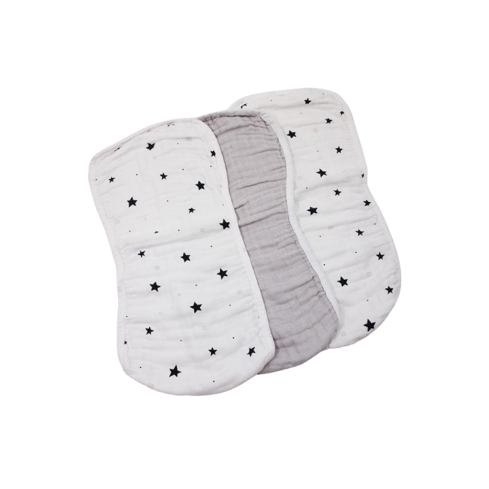 Enfant Bamboo Burp Pad - Grey