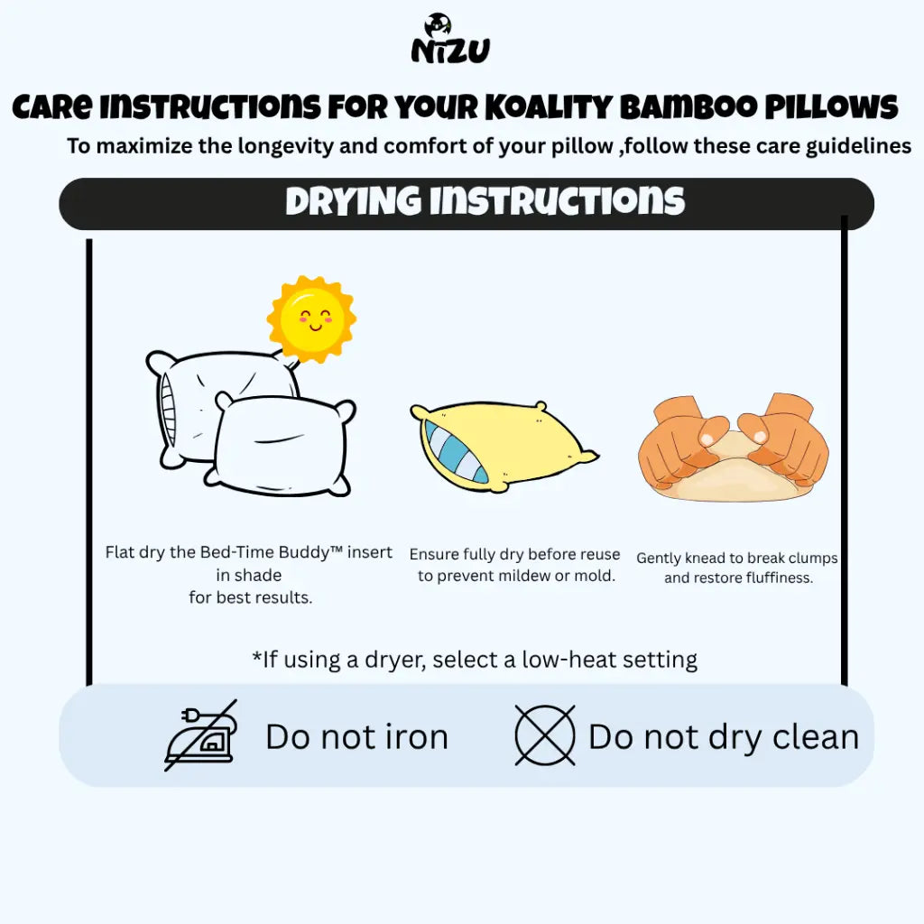 Nizu Baby Bamboo Koality Pillows (Case Only)