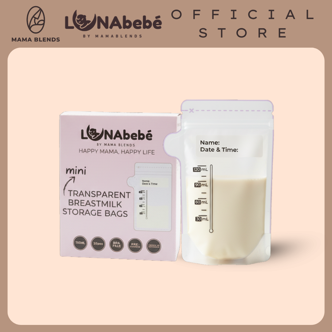 Lunabebe Transparent Breastmilk Storage Bags 120 ML - 30s