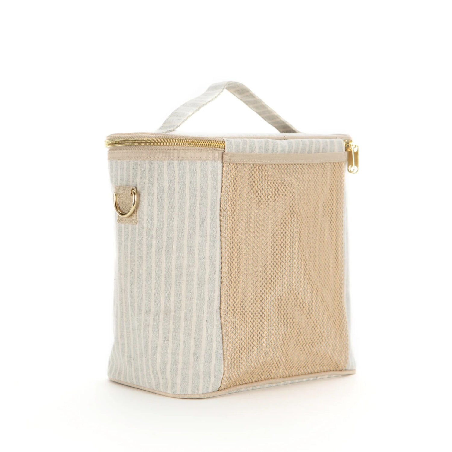 SoYoung Large Insulated Bag - Sand and Stone Beach Stripe