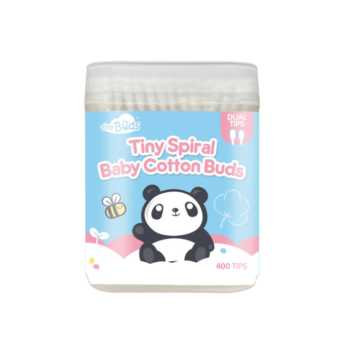 Tiny Buds Spiral Baby Cotton Buds 400 Tips