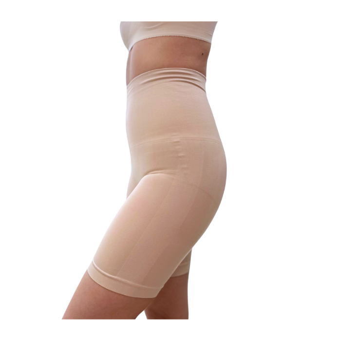 Carry-on Baby Postpartum Tummy Control Biker Shorts Beige