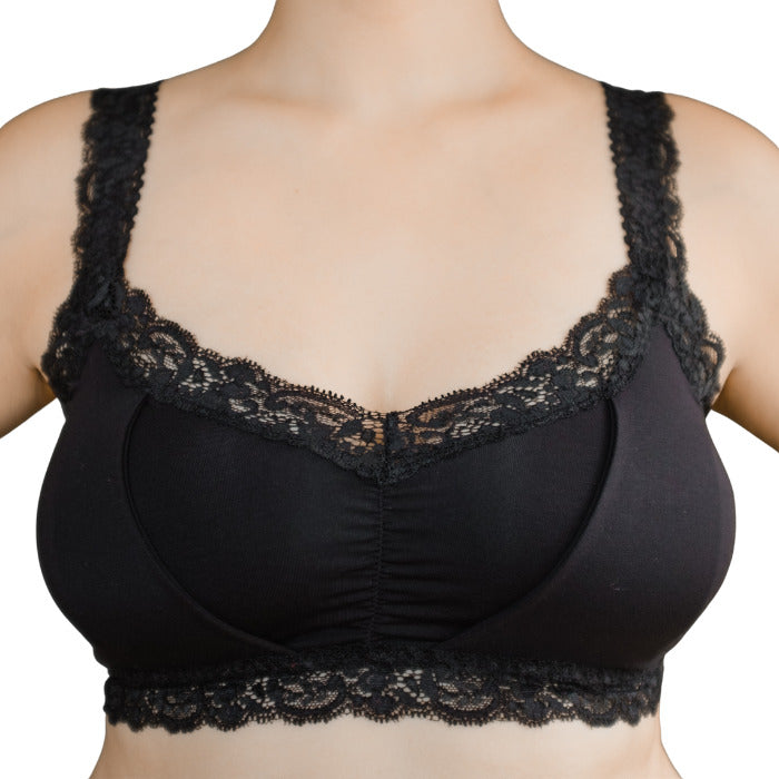 Lily Of The Valley Pumping Bralette Rich Black