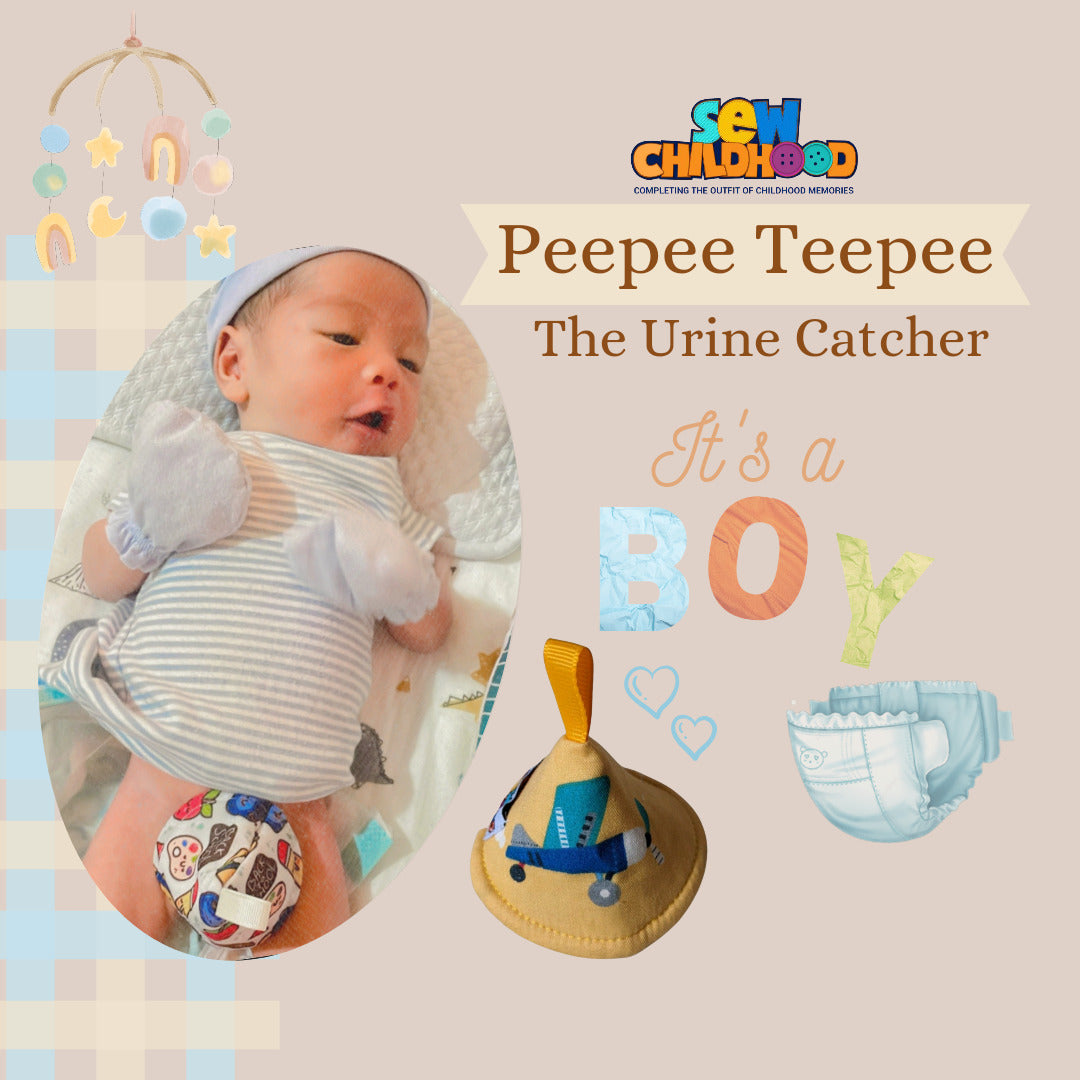 Sew Childhood Peepee Teepee - Black Gingham