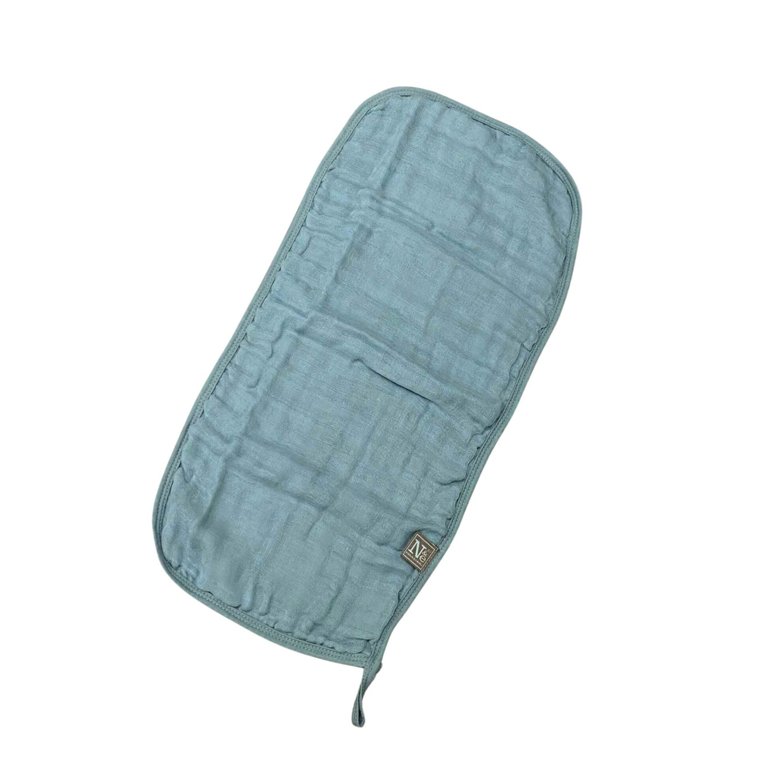 Nathan and Emma Baby Muslin Burp Cloth - Teal Blue