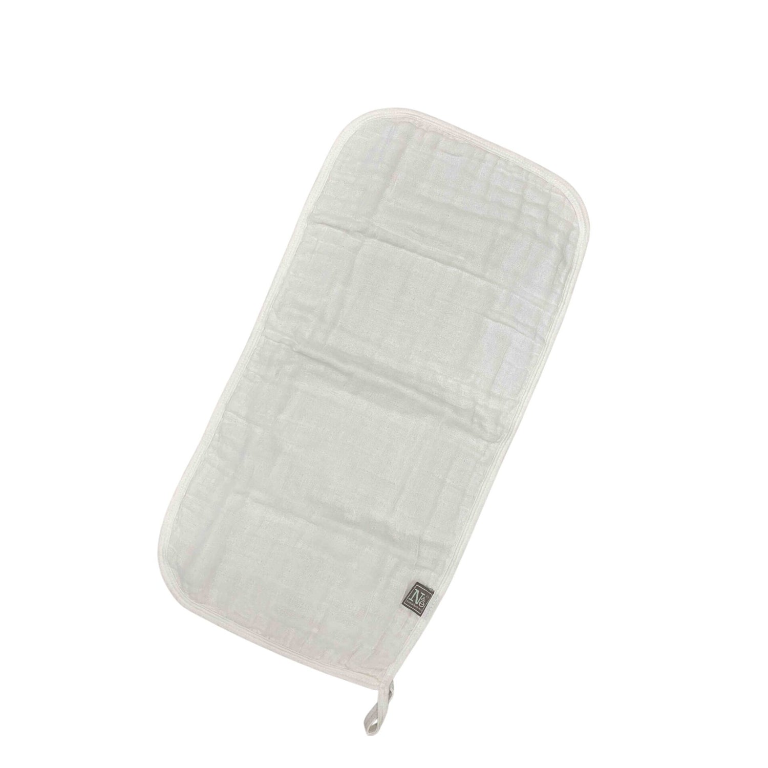 Nathan and Emma Baby Muslin Burp Cloth - White