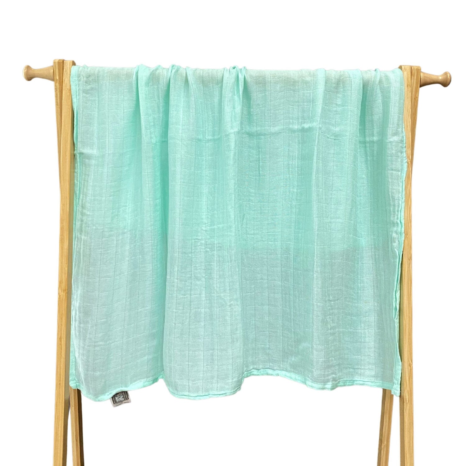 Nathan and Emma Baby Muslin Bamboo Swaddle/Cloth/Blanket - Mint Green