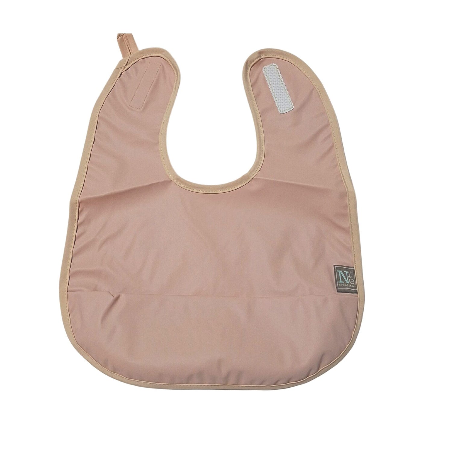 Nathan and Emma Sleeveless Baby Bib - Nude Pink