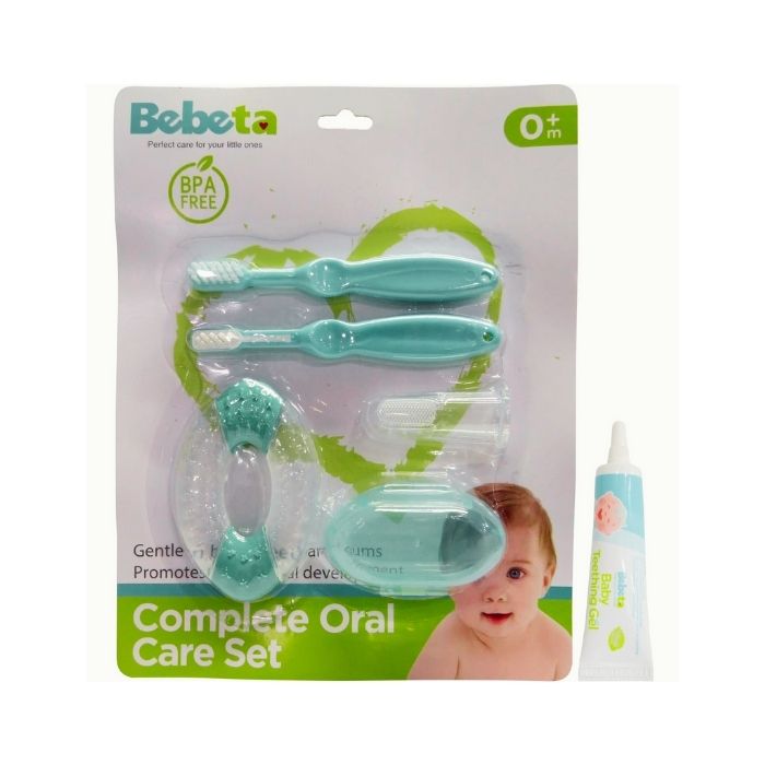 Bebeta Oral Care Gift Set (Toothbrush and Teether) - Blue
