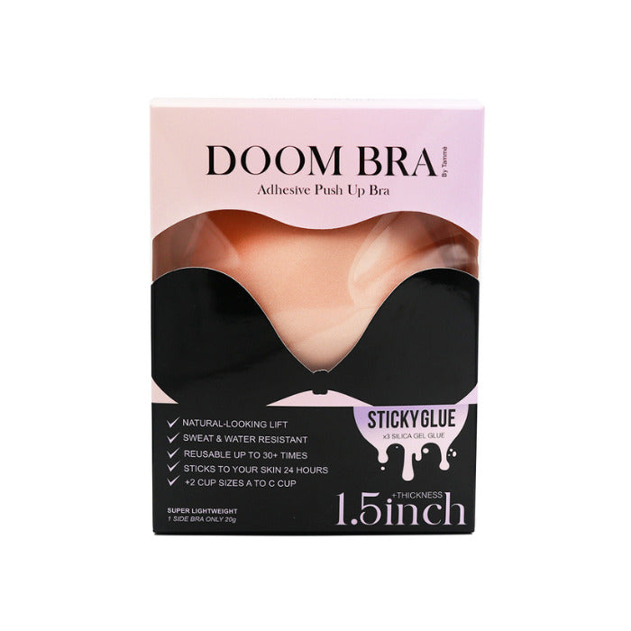 Tamme Doom Adhesive Push Up Bra in Nude 1.5inches thick - Cup B