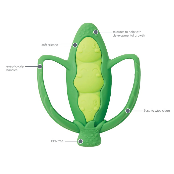 Infantino Lil Nibbles Textured Silicone Teether