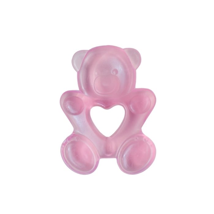 Bebeta Teether Gel-filled Bear Shape - Pink