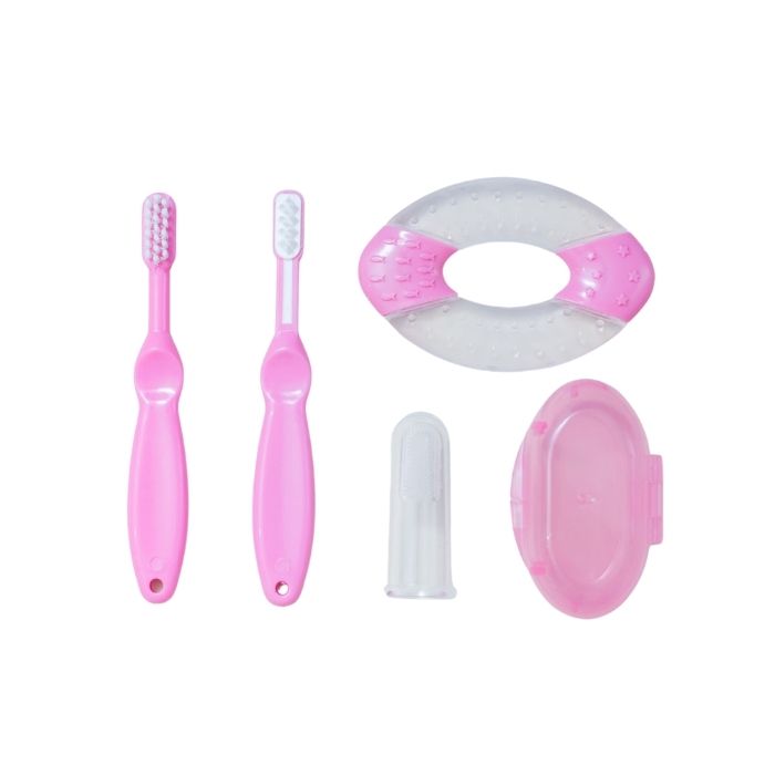 Bebeta Oral Care Gift Set (Toothbrush and Teether) - Pink
