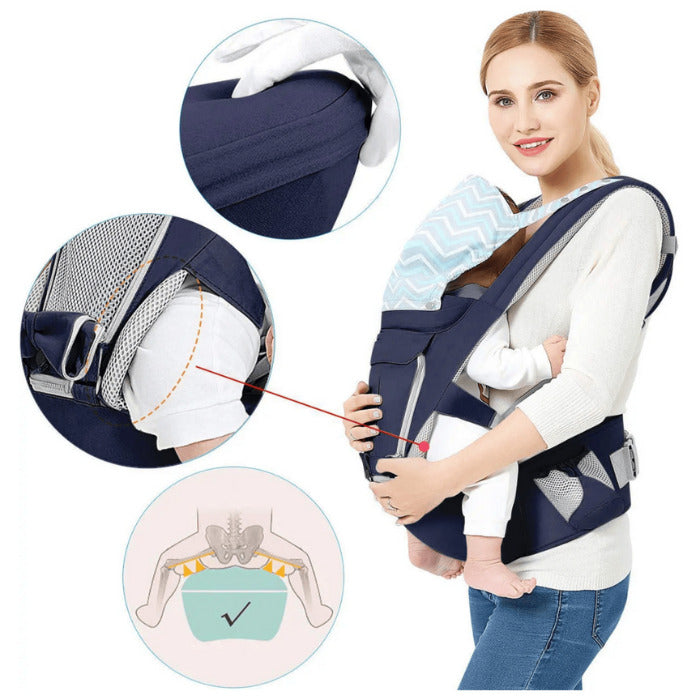 Lunabebe Hip Seat Baby Carrier - Dark Gray