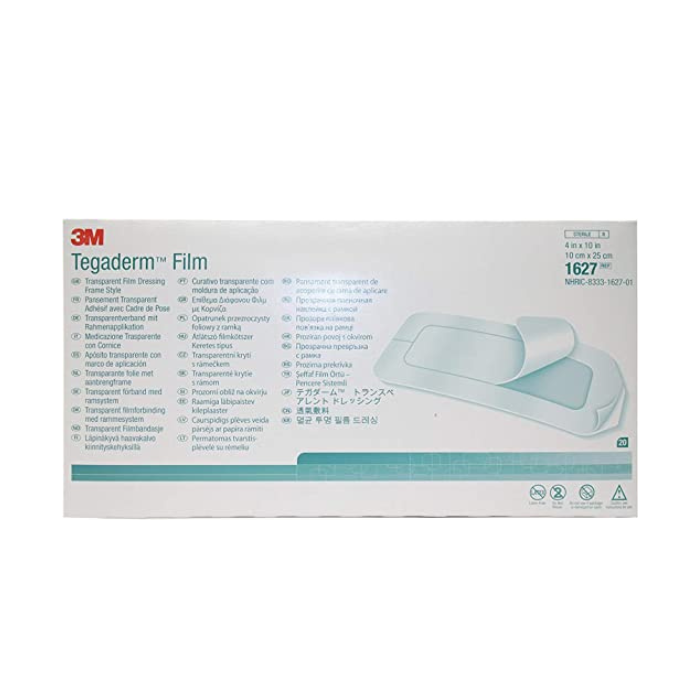 3M Tegaderm Film 1627 IV Transparent Film Dressing Frame Style