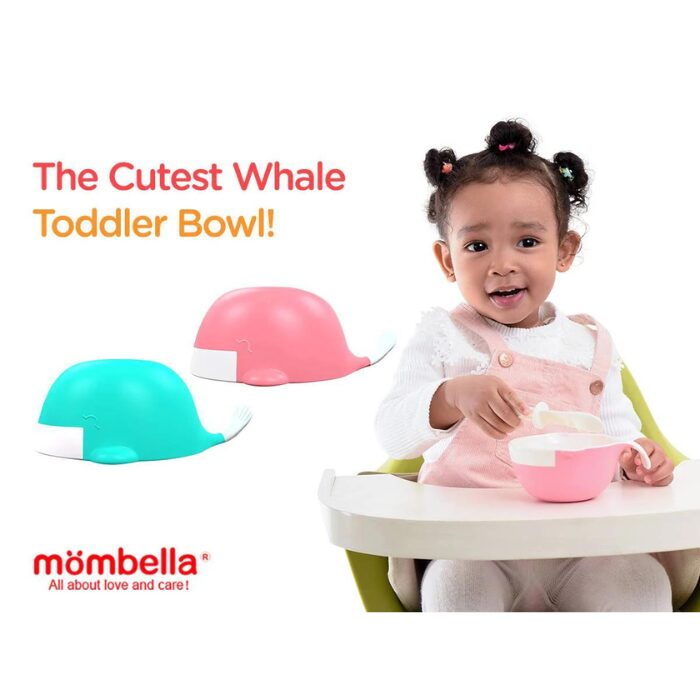 Mombella Whale Toddler Bowl - Pink