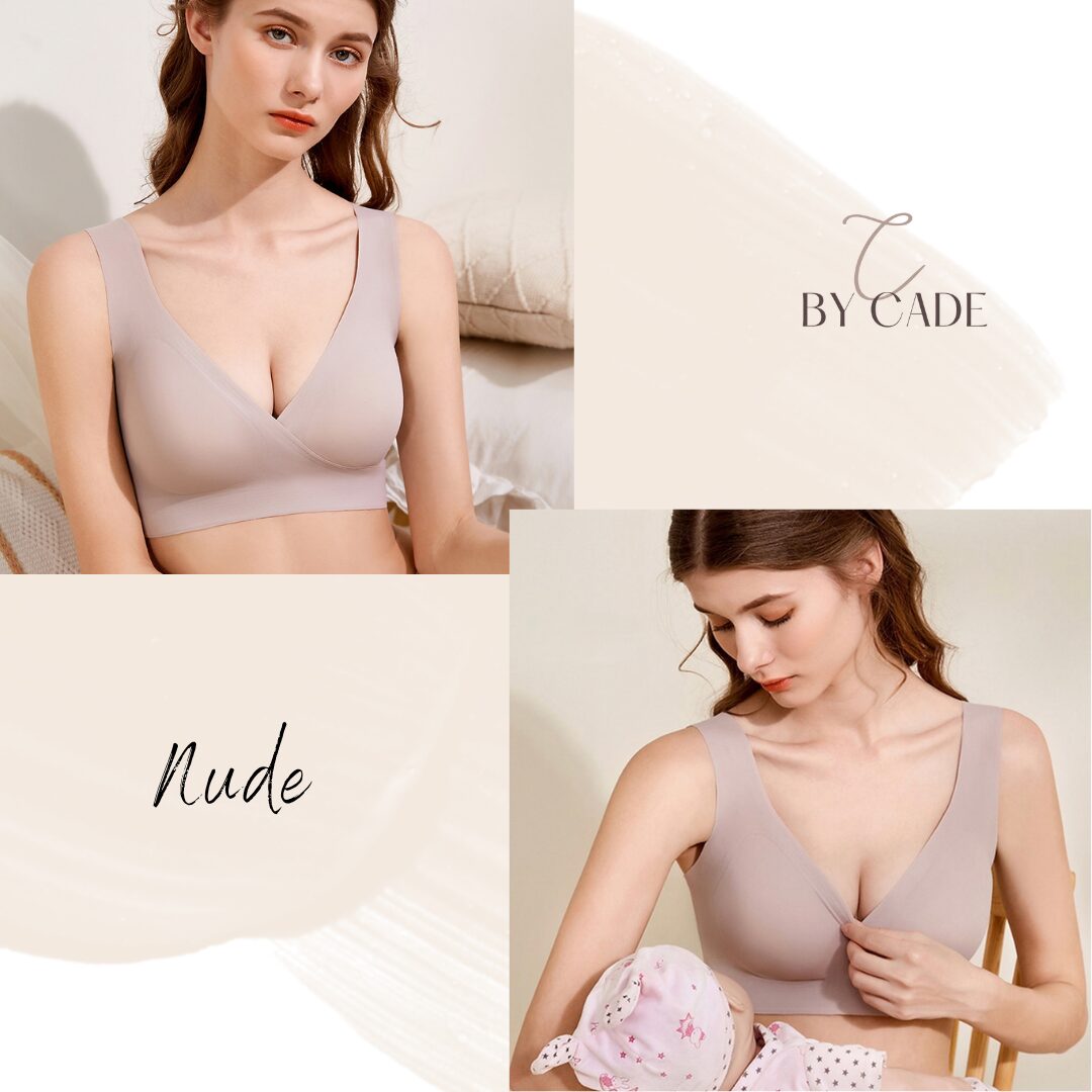 By Cade Air Crossover Nursing/Maternity Bra - Nude