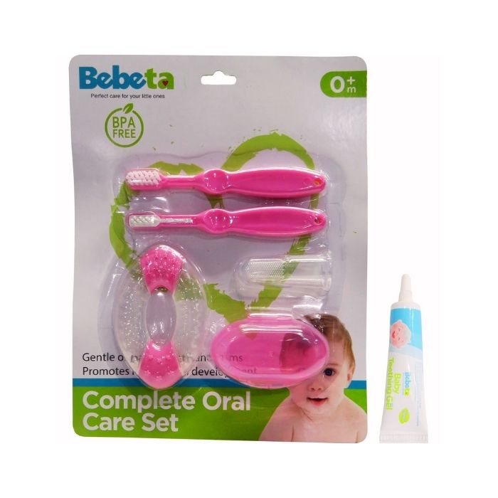 Bebeta Oral Care Gift Set (Toothbrush and Teether) - Pink