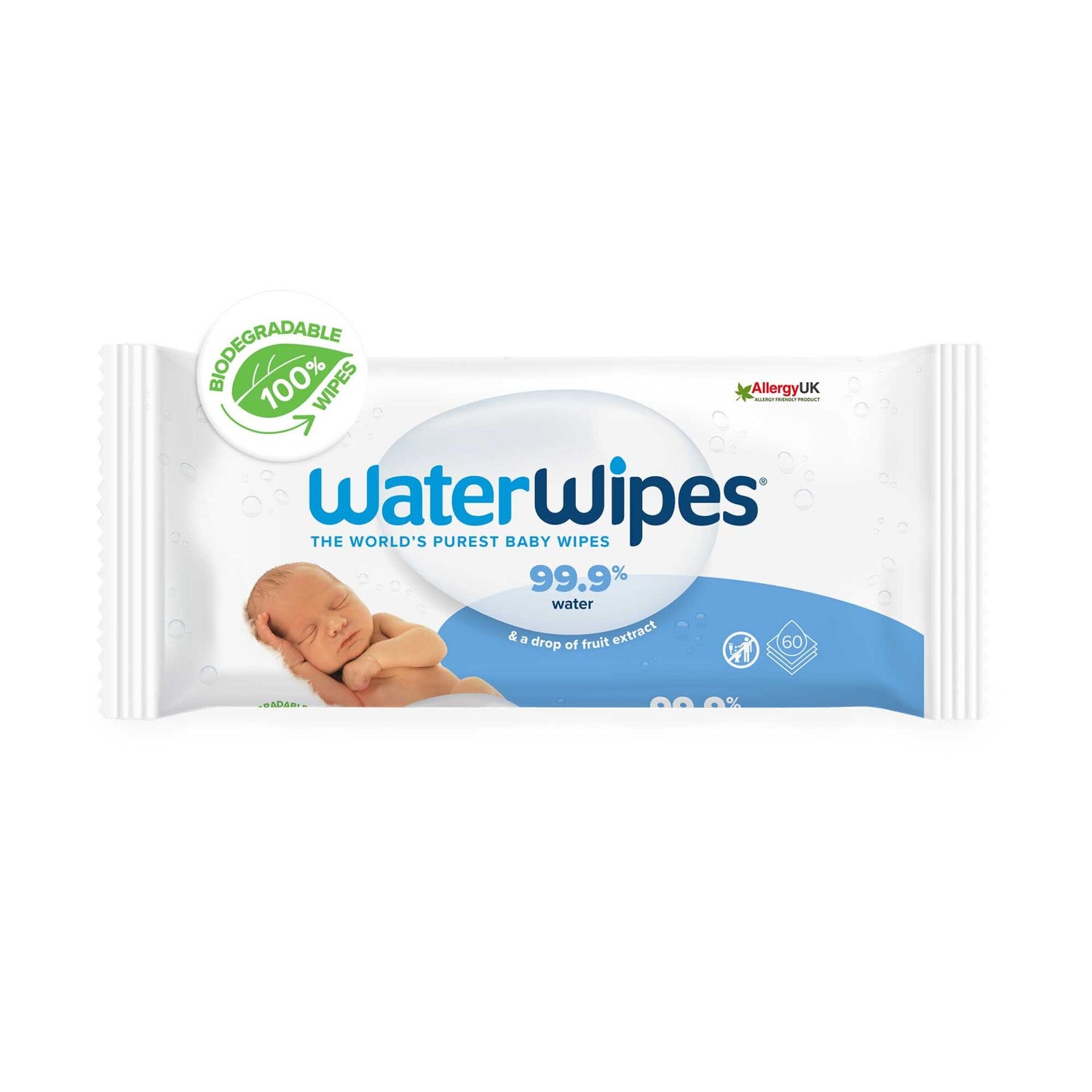 Waterwipes Biodegradable Original 60's